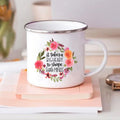 Axyaa Teacher Gift Enamel Mug - Creative Coffee Cup for School and Home