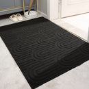 Axyaa Grey Welcome Door Mat: Absorbent, Non-Slip, Stain & Fade Resistant