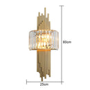 Axyaa Crystal Wall Sconce Light for Living Room & Hallway
