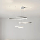 Axyaa Modern Black LED Chandelier Pendant Light for Foyer, Bar, Stairs, Indoor Luminarias
