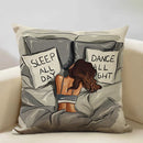 Axyaa Fashion Girl Cushion Cover: Living Room Sofa Pillow Case 45x45cm