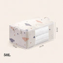 Axyaa Foldable Non-Woven Clothes Storage Box Organizer - Portable Quilt Container Bag