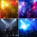 Axyaa 4PCS 36W RGBWA+UV LED Par Light Set with Remote Control for Stage Effects