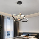 Axyaa LED Pendant Chandelier with Inner and Outer Ring Lighting