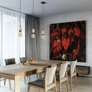 Axyaa Nordic LED Pendant Light Iron Wooden Minimalist Ceiling Fixture