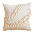 Axyaa Tufted Tassels Cushion Cover for Home Decor Square 45x45cm
