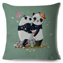 Axyaa Cartoon Panda Bear Pillowcase 45x45cm for Home Decor