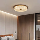 Axyaa Vintage Crystal Ceiling Light in Walnut Finish