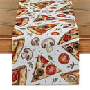 Vibrant Pizza Table Runner by Axyaa: Kitchen, Dining, Living Room Decor