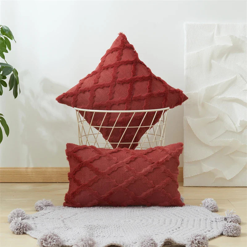 Axyaa Short Plush Pillow Cover Set for Stylish Home Décor