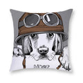 Axyaa Cartoon Dog Cushion Cover - Decorative Pillowcase for Home and Car - 45*45cm