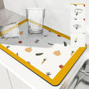 Axyaa Christmas Gingerbread Pumpkin Absorbent Drying Mat