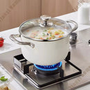 Axyaa 304 Stainless Steel Non-stick Soup Pot with Lid - Induction Cooker & Gas Stove Compatible