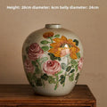 Axyaa Retro Ceramic Flower Vases & Hydroponic Living Room Arrangements