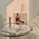 Axyaa Rectangular Mesh Desk Organizer: Large Capacity Cosmetic Storage Basket