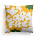 Axyaa Grid Flower Cushion Cover Orange Lemon Pillow Cover Home Decor Sofa Cushions