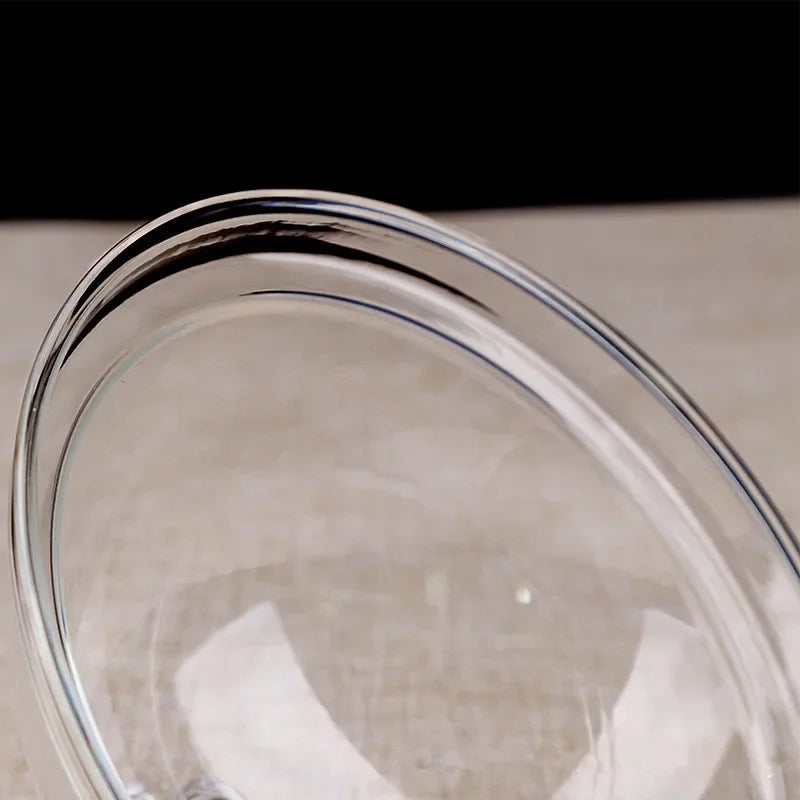 Axya Round Food Cover PC Acrylic Meal Cake Snack Tray Lid - Transparent