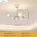 Axyaa Modern Parlor Hanging Lamps Ceiling Chandelier Loft Home Decor