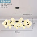 Axyaa Glass Bubble Ball Nordic Luxury Chandelier