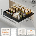 Axyaa Pull Out Cabinet Organizer Metal Stick Slide Kitchen Adjustable Shelves