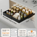 Axyaa Pull Out Cabinet Organizer Metal Stick Slide Kitchen Adjustable Shelves