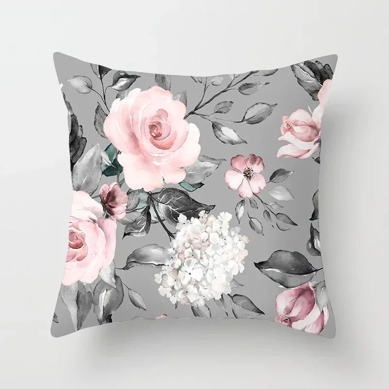 Axyaa Rose Flowers Cushion Cover 45*45cm Home Decor Sofa Car Pillow Cover