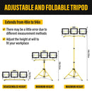 Axyaa LED Flood Light 300W Work Light on Adjustable Tripod Stand IP66