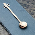 Axyaa Titanium-Plated Guitar Spoon - Music Bar Creative Gift - Stainless Steel