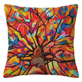 Axyaa Bird Flower Linen Pillowcase Sofa Cushion Cover Home 40x40-60x60