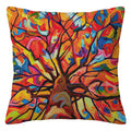 Axyaa Branch Bird Flower Linen Pillowcase Sofa Cushion Cover Home Decor Custom Sizes