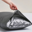 Axyaa Simulated Silk Satin Pillowcases Set of 2 with Envelope Closure
