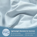 Axyaa Lightweight Cooling Comforter: Soft Smooth Air Condition Blanket for Summer