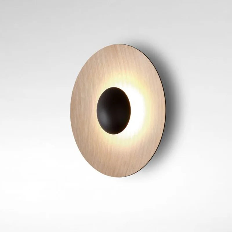 Axyaa Round Nordic Wall Sconce: Aluminum Modern Fashion Light for Bedroom