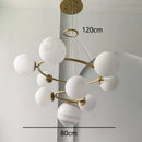 Axyaa Modern LED Pendant Light Fixtures for Living and Dining Room Chandeliers
