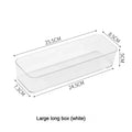 Axyaa Desk Drawer & Bathroom Organizer Set - Clear Plastic Storage Bins