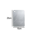 Axyaa Stainless Steel Dual-Sided Cutting Board for Kitchen Prep and Dough Kneading