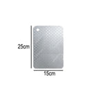 Axyaa Stainless Steel Dual-Sided Cutting Board for Kitchen Prep and Dough Kneading