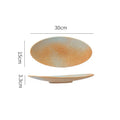 Axyaa Creative Ceramic Dinner Dessert Snack Sushi Steak Plates Vintage Specialty Tableware