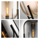 Axyaa Glass Bracket LED Floor Lamp - Modern Nordic Style for Living Room & Bedroom
