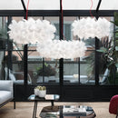 Axyaa Petal Chandelier: Modern Black Ceiling Lamp for Living Room & Bedroom
