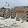 Axyaa 1000ml Glass Water Bottle with Time Marker Cover for
Water Drink and Outdoor, Transparent Large Capacity Bottle