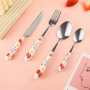 Axyaa Cartoon Girl Ceramic Handle Tableware Set