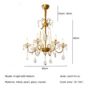 Axyaa Crystal LED Chandelier: Luxurious Lighting for Living Room with E14 LEDs