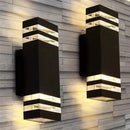Axyaa LED Outdoor Wall Lamps GU10 e27 Waterproof Square Sconces IP65 Balcony Street Lighting