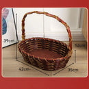 Axyaa Wicker Serving Baskets: Handwoven Multicolor Fruit Bread Vegetable Basket (8 Styles)