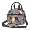Axyaa Cute Cats Thermal Lunch Bag: Insulated Bento Tote for School & Office