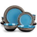 Axyaa Stoneware Dinnerware Set, 16/32 Pieces, Service for 4/8, 3 Color Options