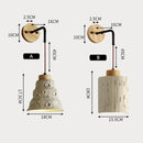 Axyaa Wabi Sabi Cement LED Wall Sconce for Home, Restaurant, and Living Room