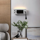 Axya USB Fast Charging Bedside Wall Lamp with Spotlight and Phone Bracket