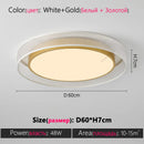 Axyaa Round LED Ceiling Lamp - Modern Simple Nordic Design for Home Lighting